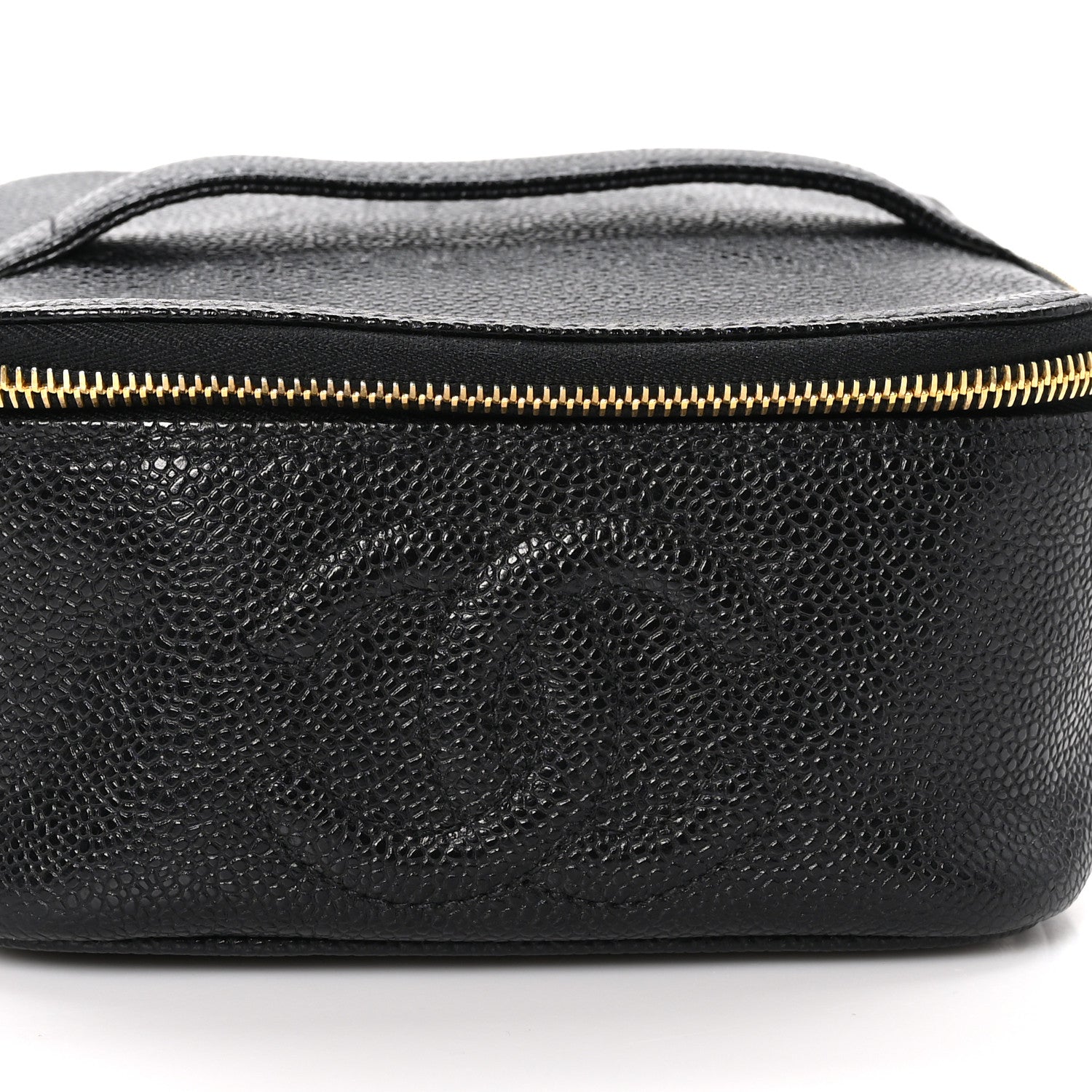 Chanel Caviar CC Vanity Cosmetic Case Black 8 of 12