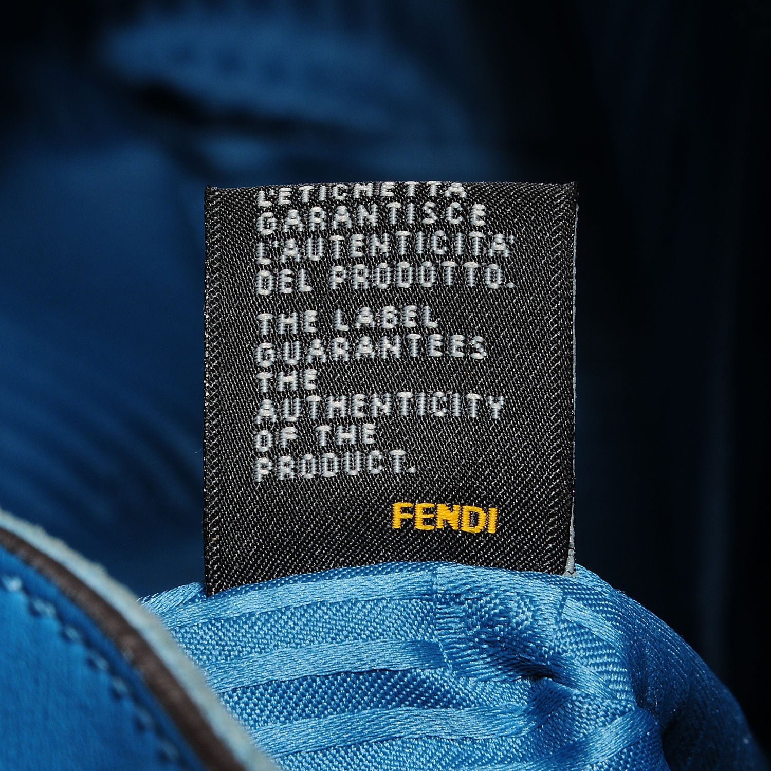 Fendi Vitello Elite Medium 2Jours Tote Turquoise 12 of 12