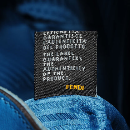 Fendi Vitello Elite Medium 2Jours Tote Turquoise 12 of 12