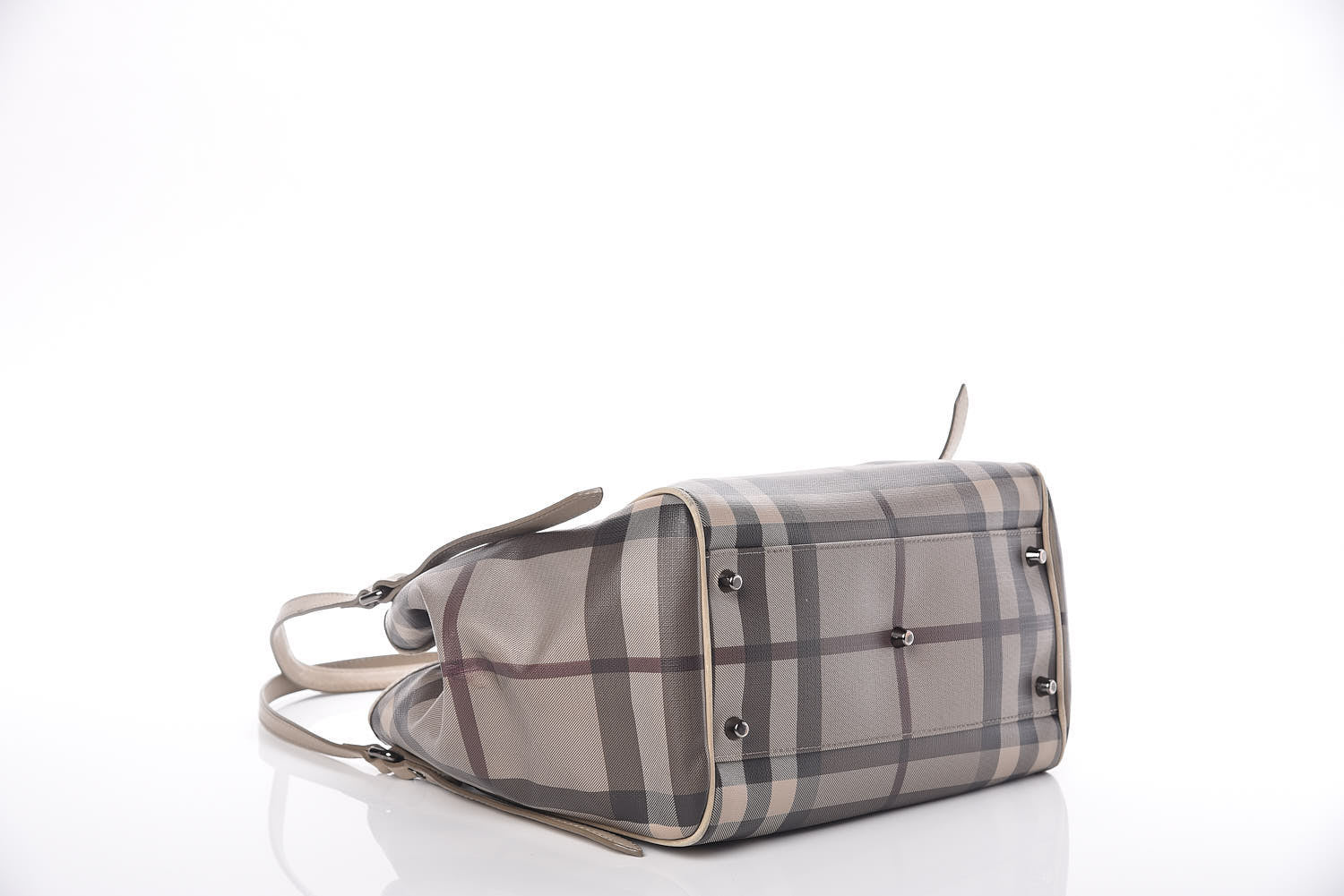 Burberry Smoked Check Small Canterbury Tote Trench 4 of 10