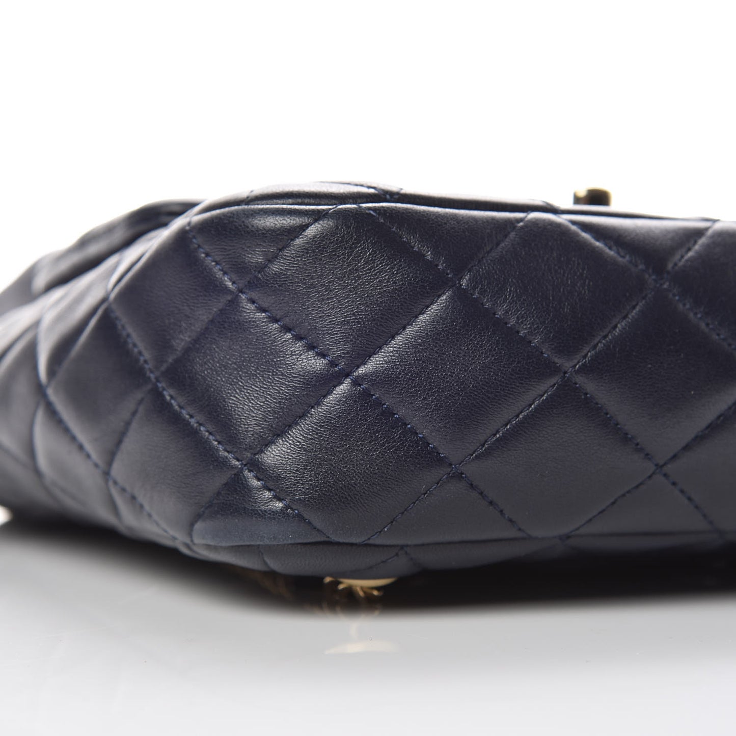 Lambskin Quilted Small in Seoul Backpack Navy