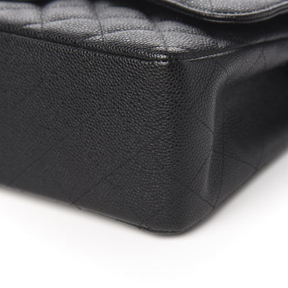 Chanel Caviar Quilted Jumbo Double Flap Black 12 of 16