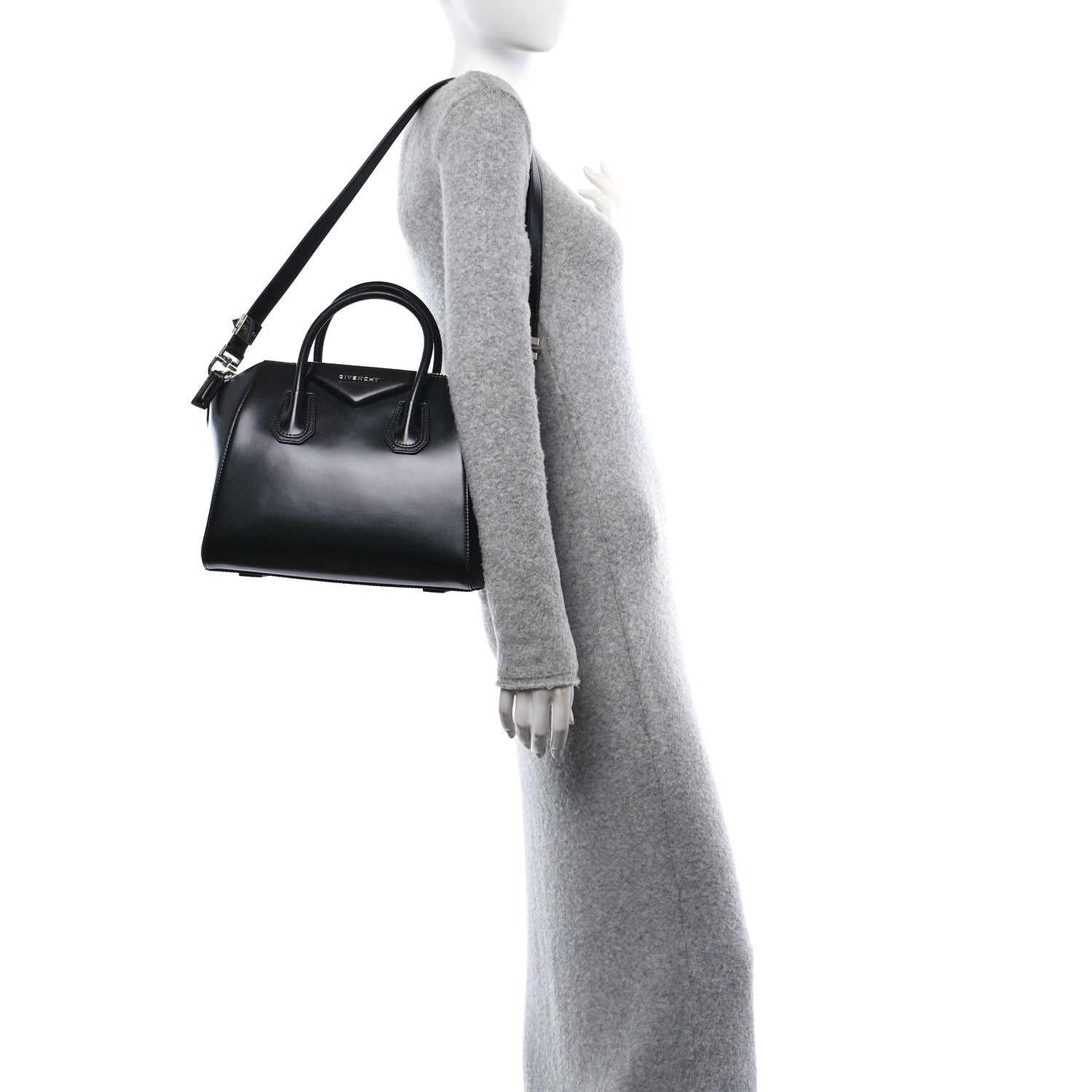 Givenchy Shiny Lord Calfskin Small Antigona Black 2 of 11