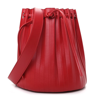 Mansur Gavriel Vegetable Tanned Calfskin Pleated Bucket Bag Fiesta 1 of 8