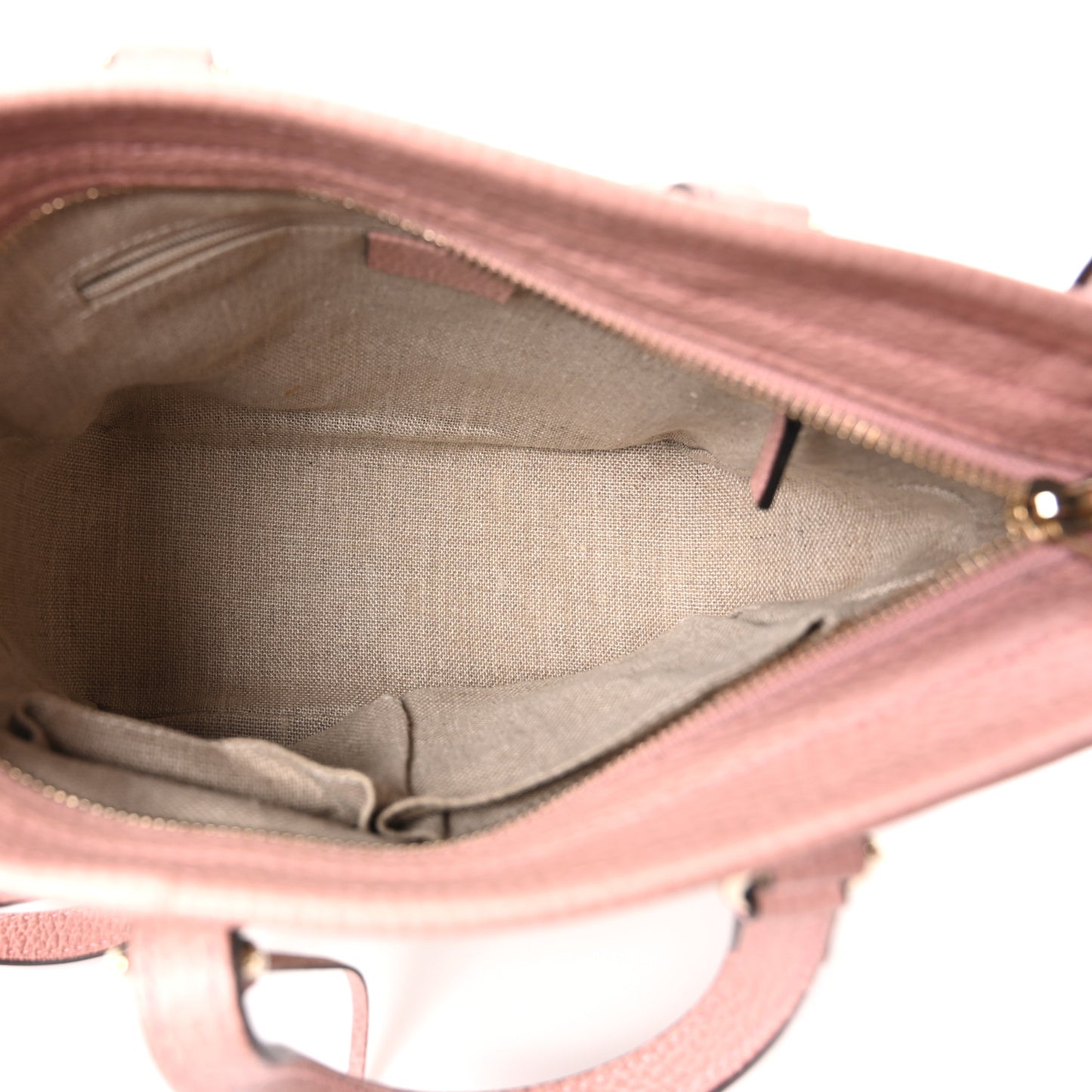 Monogram Small Bree Tote Beige Soft Pink