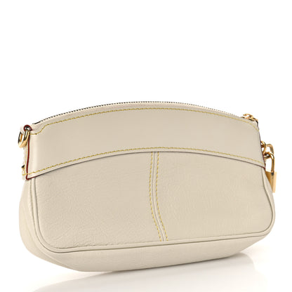 Louis Vuitton Suhali Lockit Clutch White 3 of 8
