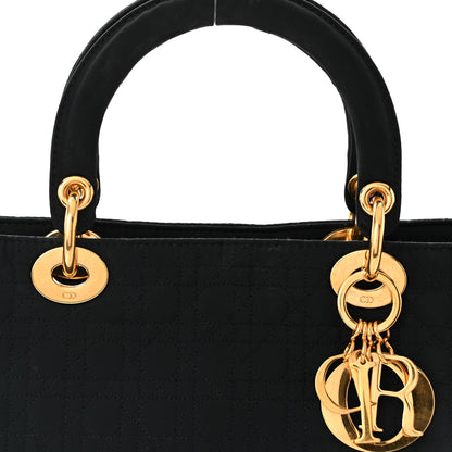 Christian Dior Nylon Cannage Large Lady Dior Black 8 of 10