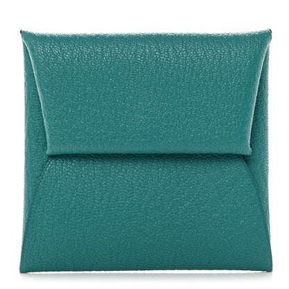 Hermes Chevre Mysore Bastia Coin Purse Vert Bosphore 1 of 8