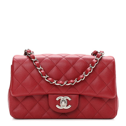 Chanel Caviar Quilted Mini Rectangular Flap Red 1 of 11