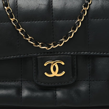 Chanel Lambskin Quilted Mini Chocolate Bar Camellia Flap Black 8 of 10