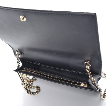 Gucci Guccissima Signature Bowy Chain Wallet Black 5 of 7
