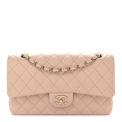 Chanel Caviar Quilted Medium Double Flap Light Beige 1 of 10