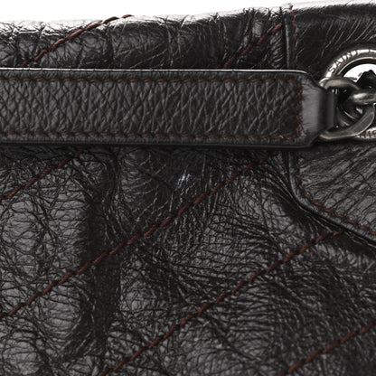 Saint Laurent Crinkled Calfskin Matelasse Monogram Large Niki Chain Satchel Tulip 11 of 12