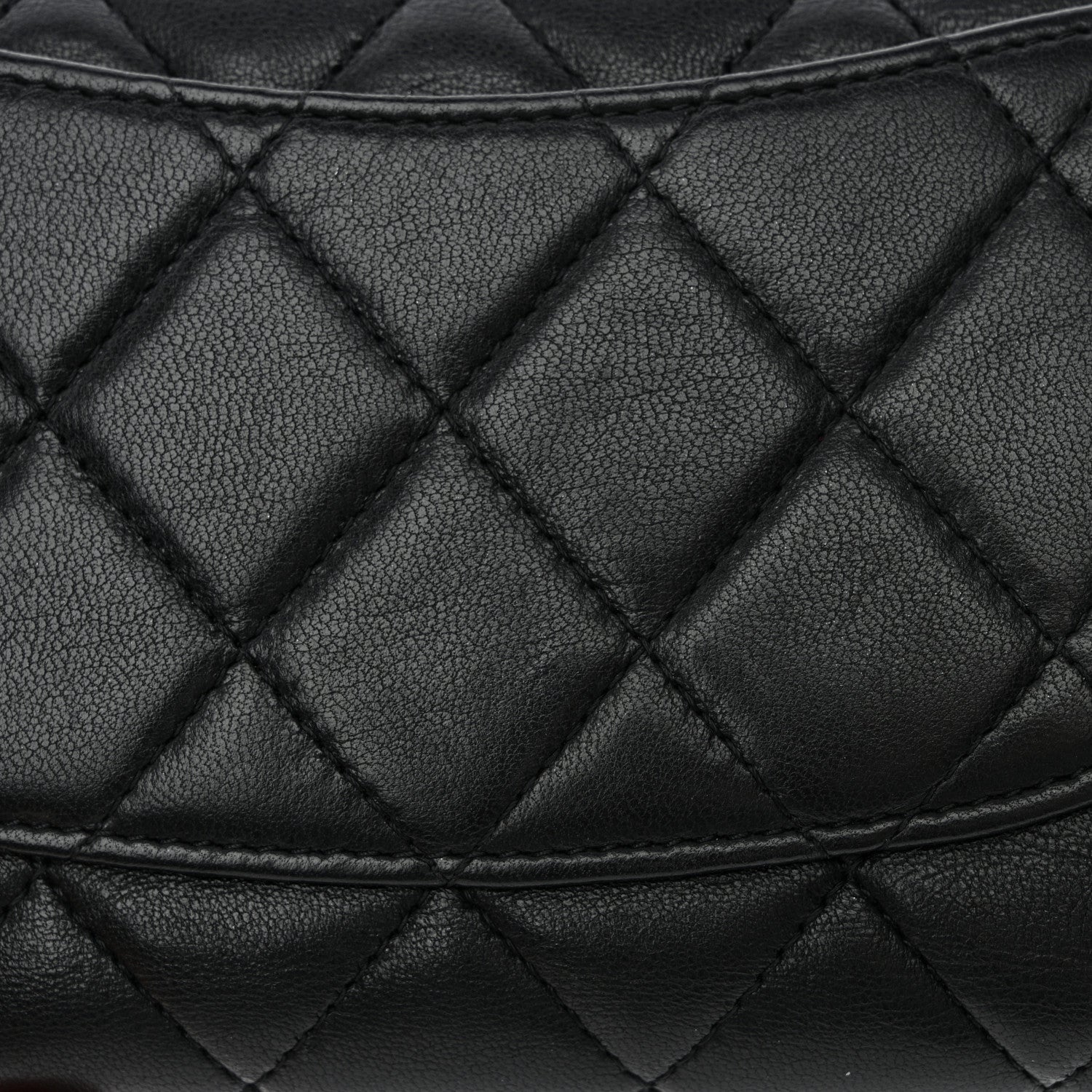 Chanel Lambskin Quilted Large Flap Wallet Black 14 of 15