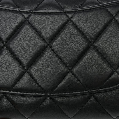 Chanel Lambskin Quilted Large Flap Wallet Black 14 of 15