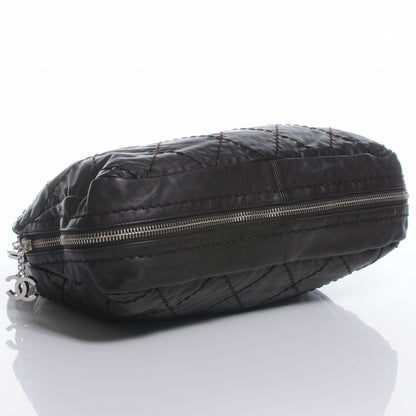 Chanel Lambskin Expandable Stitched Frame Top Bag Dark Brown 4 of 8
