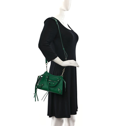 Balenciaga Smooth Calfskin Neo Classic Silver Hardware Mini City Grass Green 2 of 8