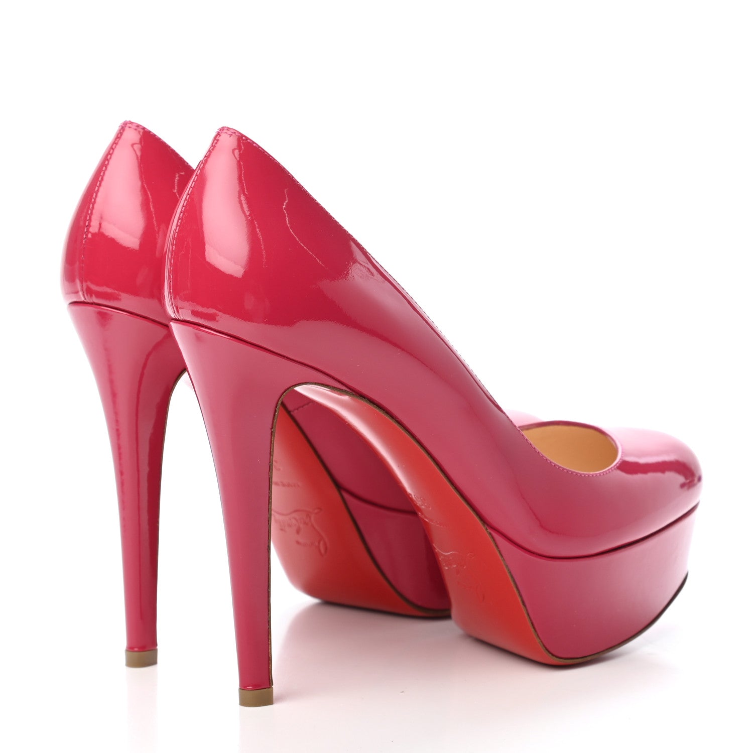 Christian Louboutin Patent Bianca 120 Pumps 35.5 Fuchsia 3 of 4