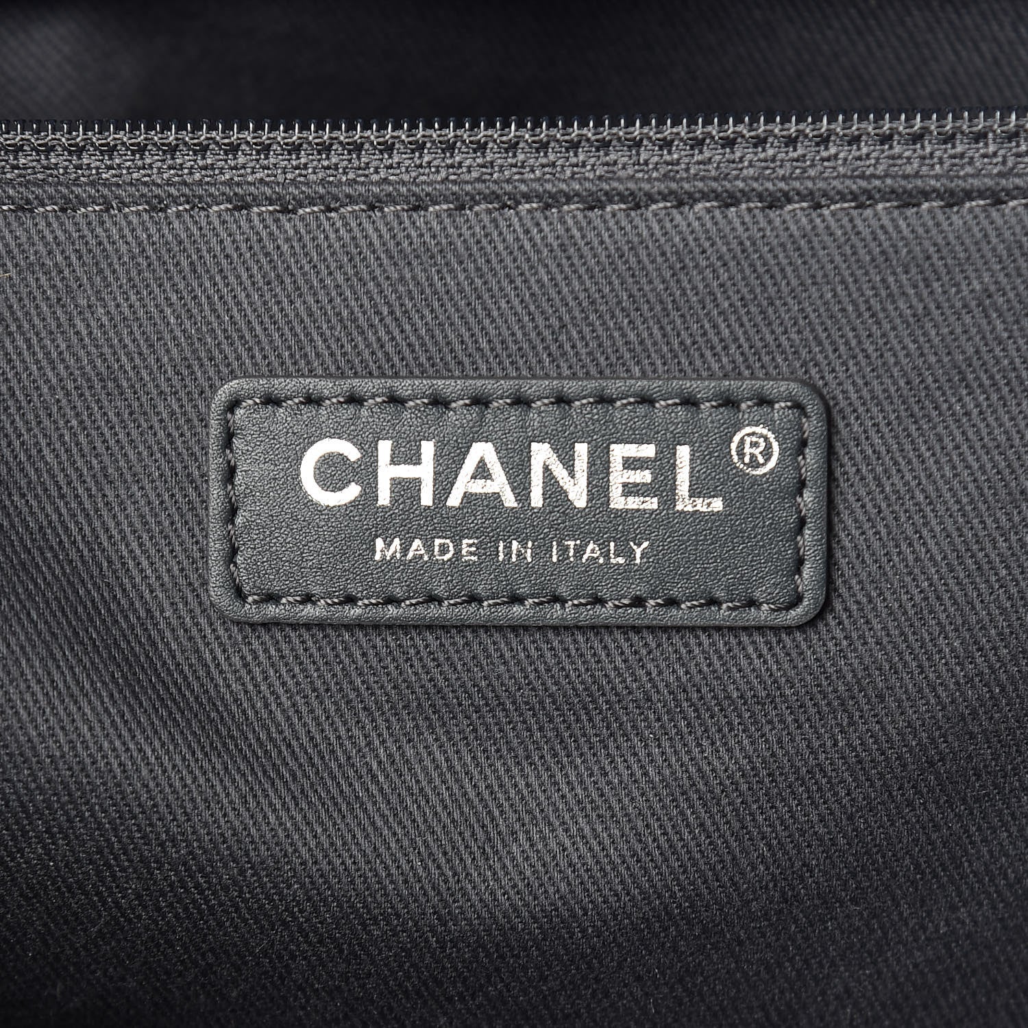 Chanel Lurex Boucle Small Deauville Tote Grey 6 of 11