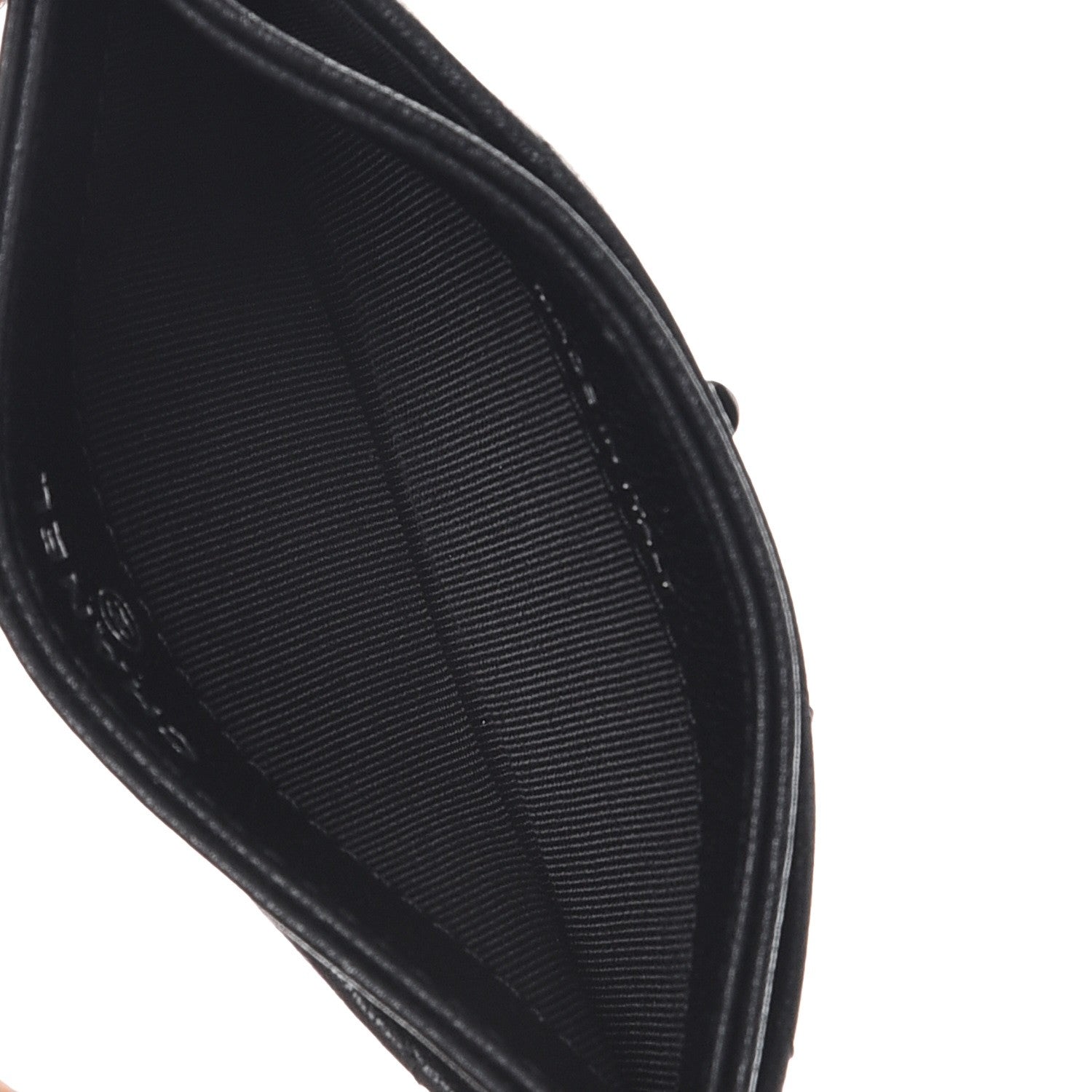 Chanel Sheepskin Chevron Quilted Reissue Card Holder So Black 5 of 9