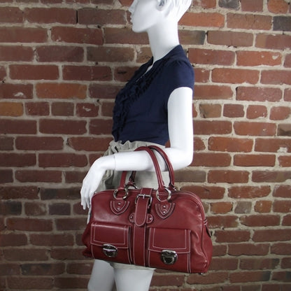 Marc Jacobs Leather Venetia Wine 2 of 10