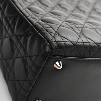 Christian Dior Lambskin Cannage Large Lady Dior Black 16 of 18