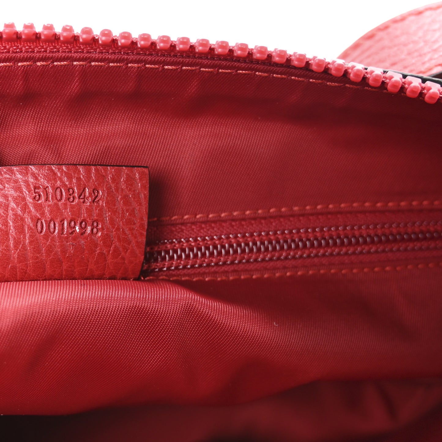 Nylon Monogram Dollar Calfskin Flat Messenger Bag Vibrant Red