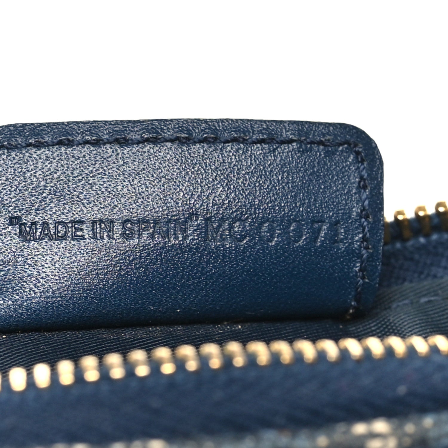 Christian Dior Monogram Mini Saddle Pochette Navy 1839817