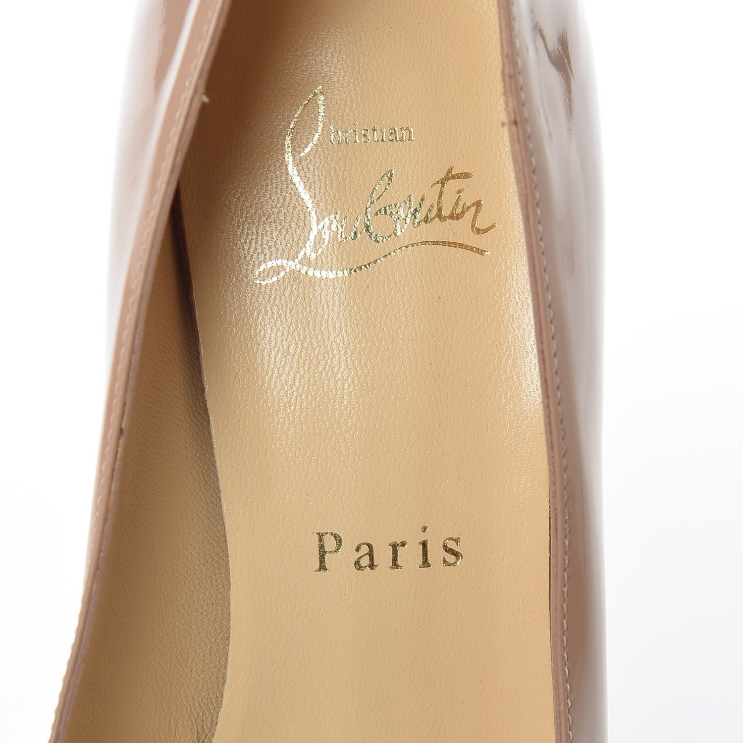 Christian Louboutin Patent New Simple 120 Pumps 37.5 Nude 9 of 11