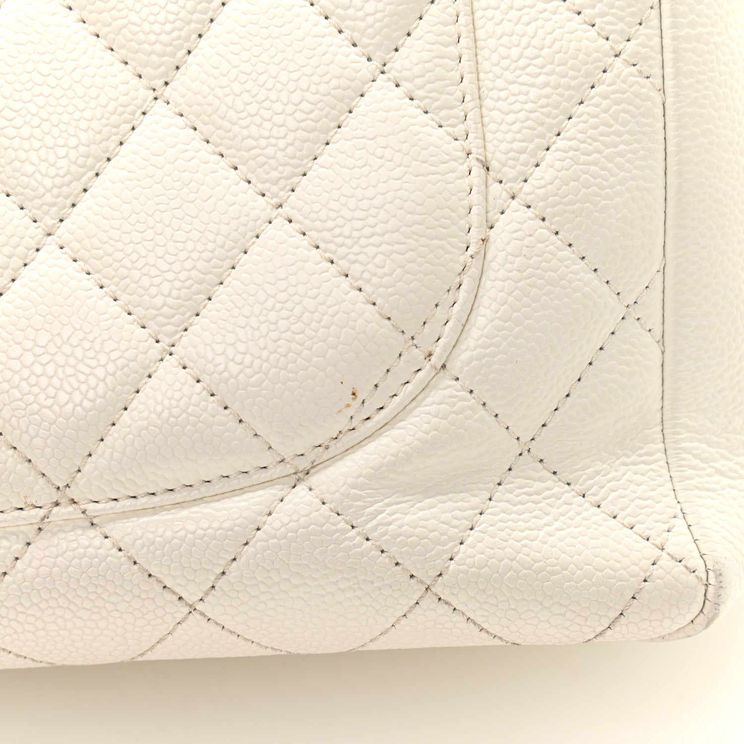 Chanel Caviar Quilted Grand Shopping Tote GST White 13 of 13