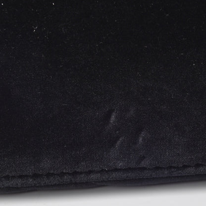 Gucci Velvet Matelasse Medium GG Marmont Shoulder Bag Black 10 of 12