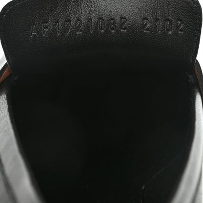 Hermes Calfskin Womens Paris Loafers 38 Black Rose Aube 7 of 10