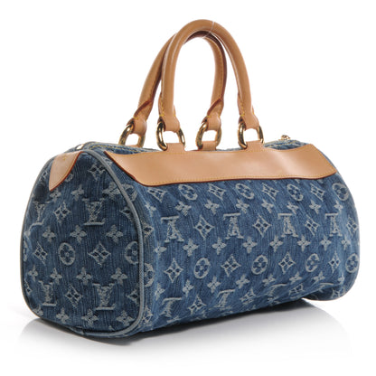 Louis Vuitton Monogram Denim Neo Speedy Blue 3 of 7
