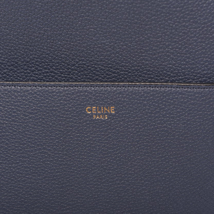 Celine Soft Grained Calfskin Sangle Bucket Bag Deep Blue 6 of 11