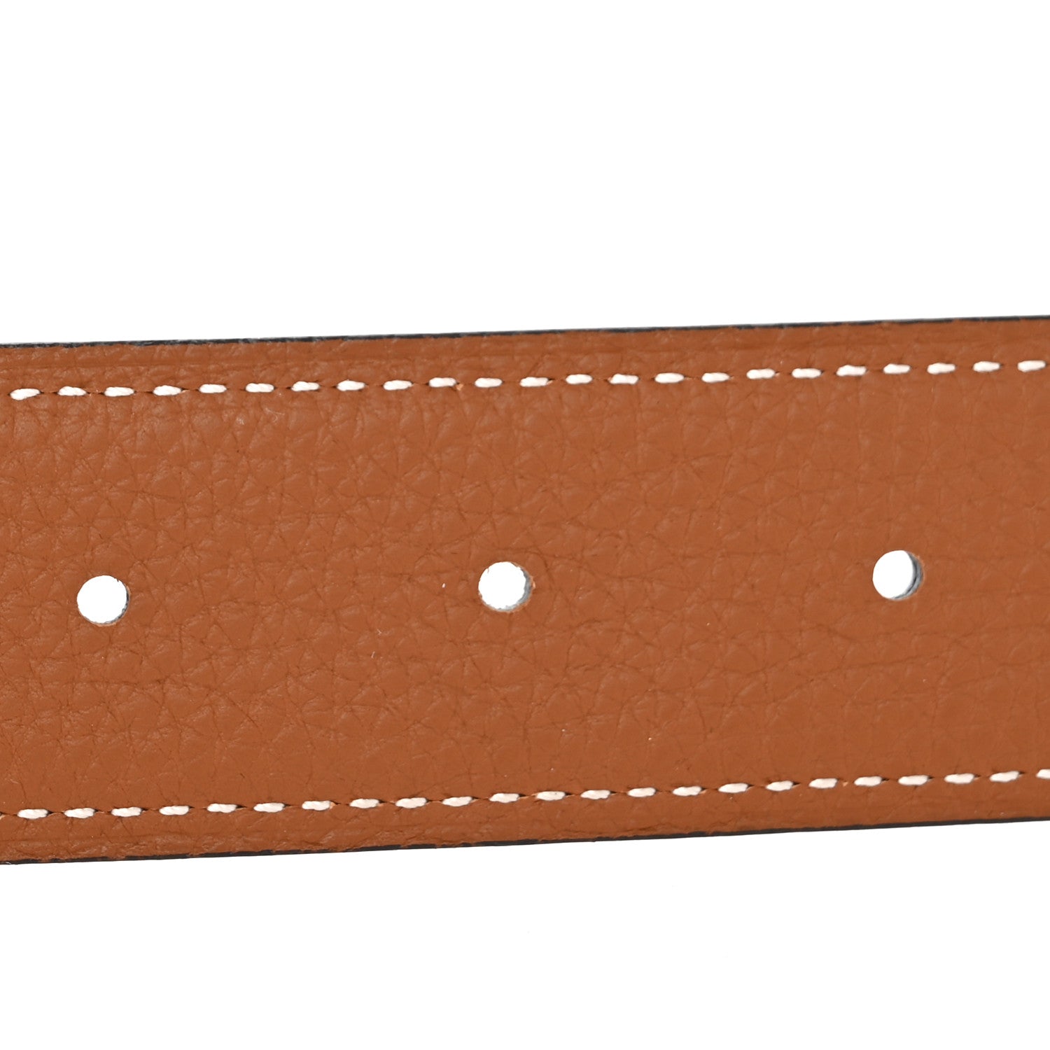 Hermes Box Togo Reversible Polished 32mm Quizz H Belt 105 Black Gold 4 of 8