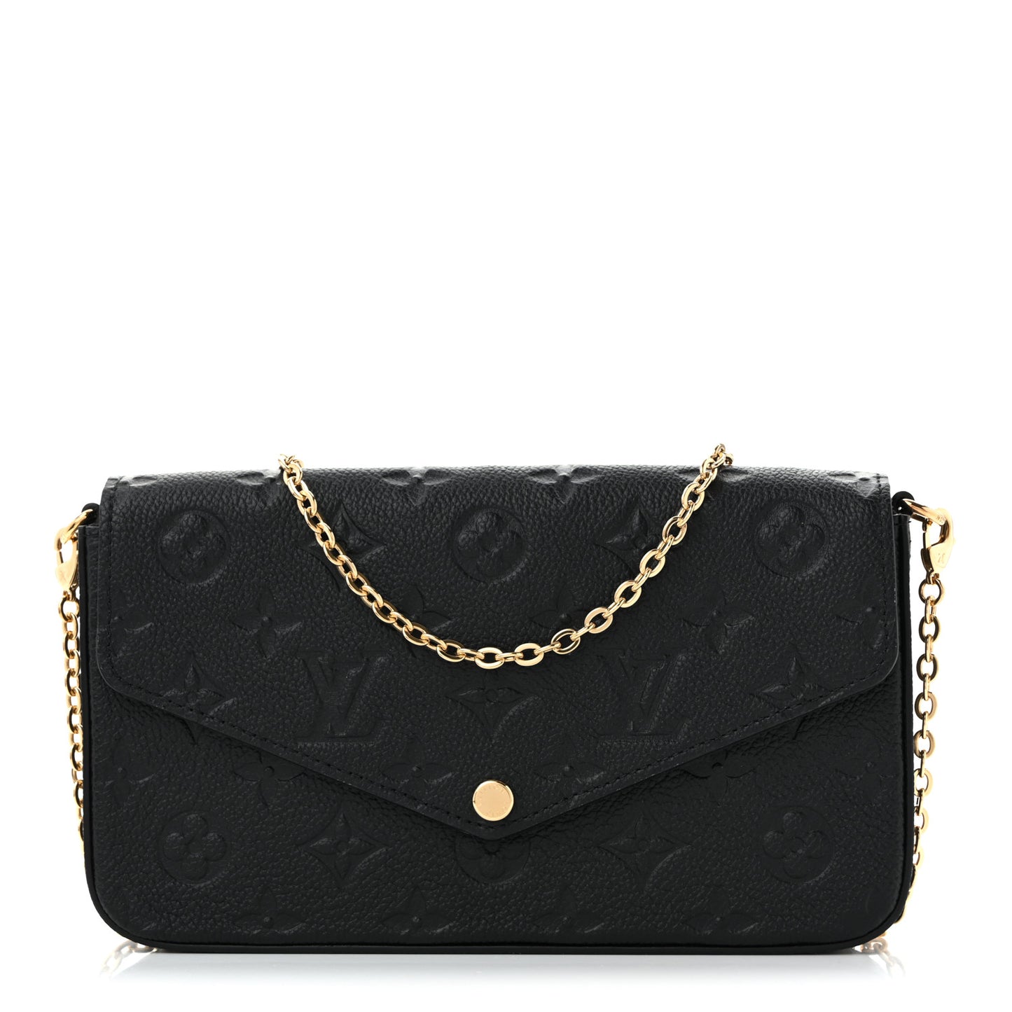 Empreinte Pochette Felicie Chain Wallet Black