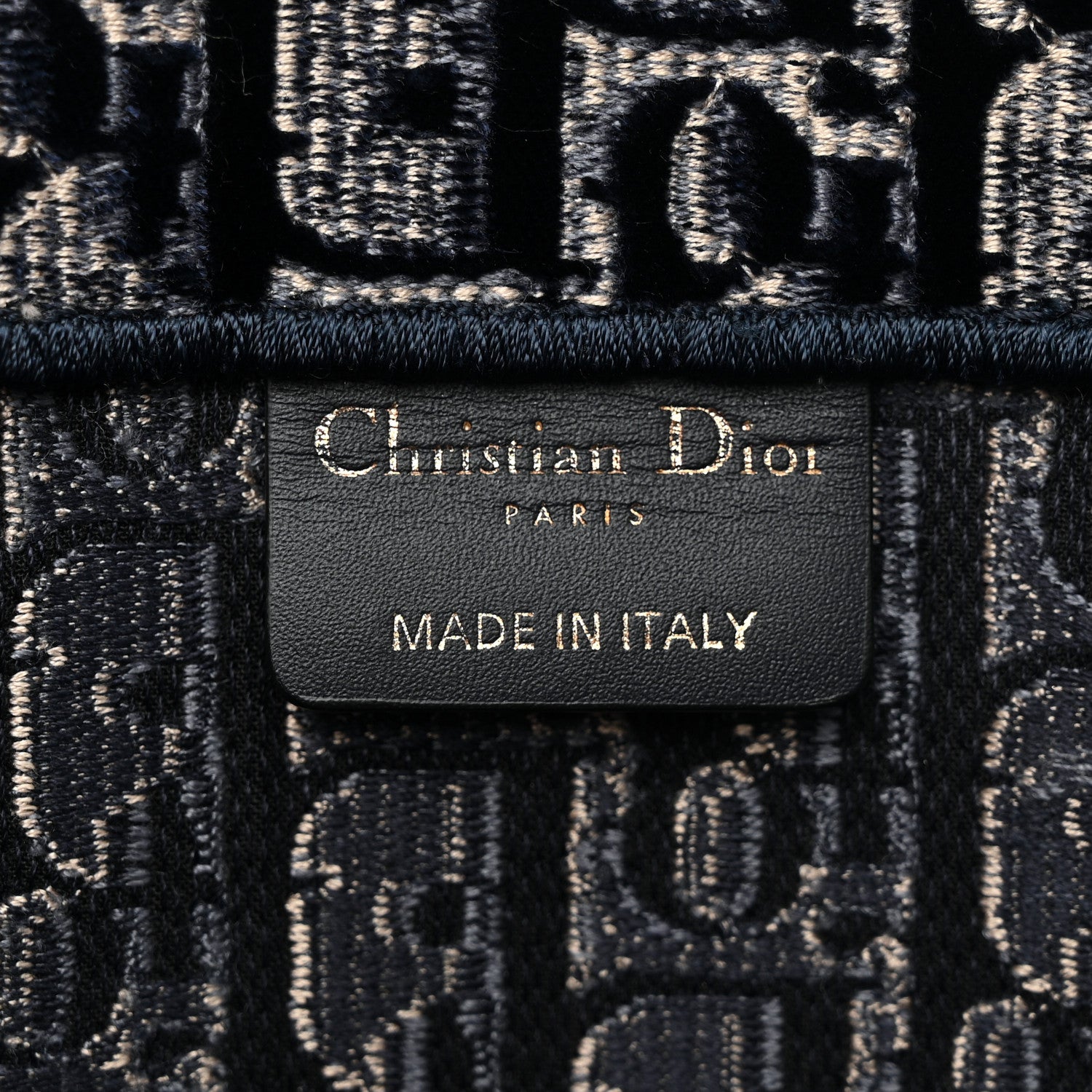 Christian Dior Oblique Velvet Large Book Tote Blue Multicolor Blue Multicolor 6 of 11