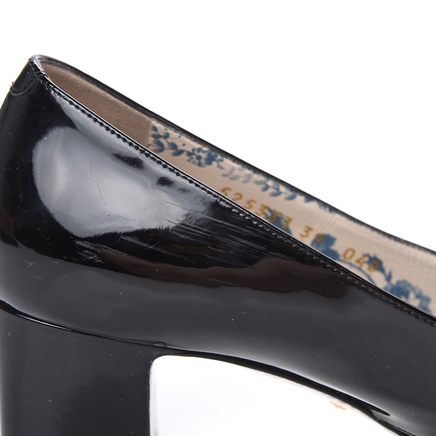 Vernice GG Victoire 55mm Loafer Pumps 39 Black