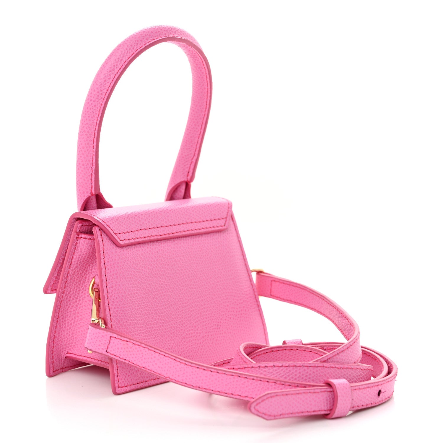 Jacquemus Grained Calfskin Le Chiquito Pink 3 of 9