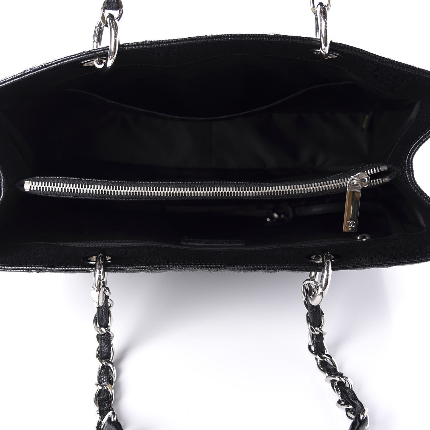 Chanel Caviar Quilted Grand Shopping Tote GST Black 5 of 11
