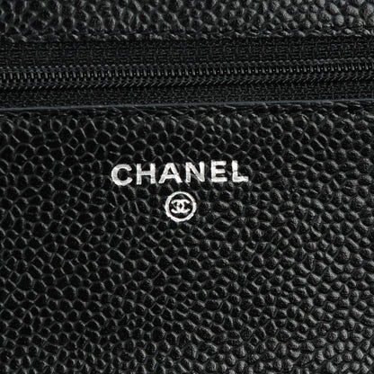Chanel Caviar Quilted Wallet On Chain WOC Black 6 of 8