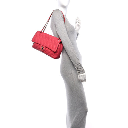 Chanel Caviar Quilted Jumbo Easy Flap Coral 2 of 11