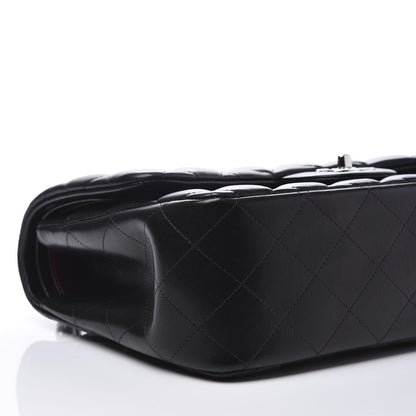 Chanel Lambskin Quilted Jumbo Double Flap Black 5 of 10