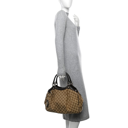 Gucci Monogram Medium Sukey Tote Dark Brown 2 of 13