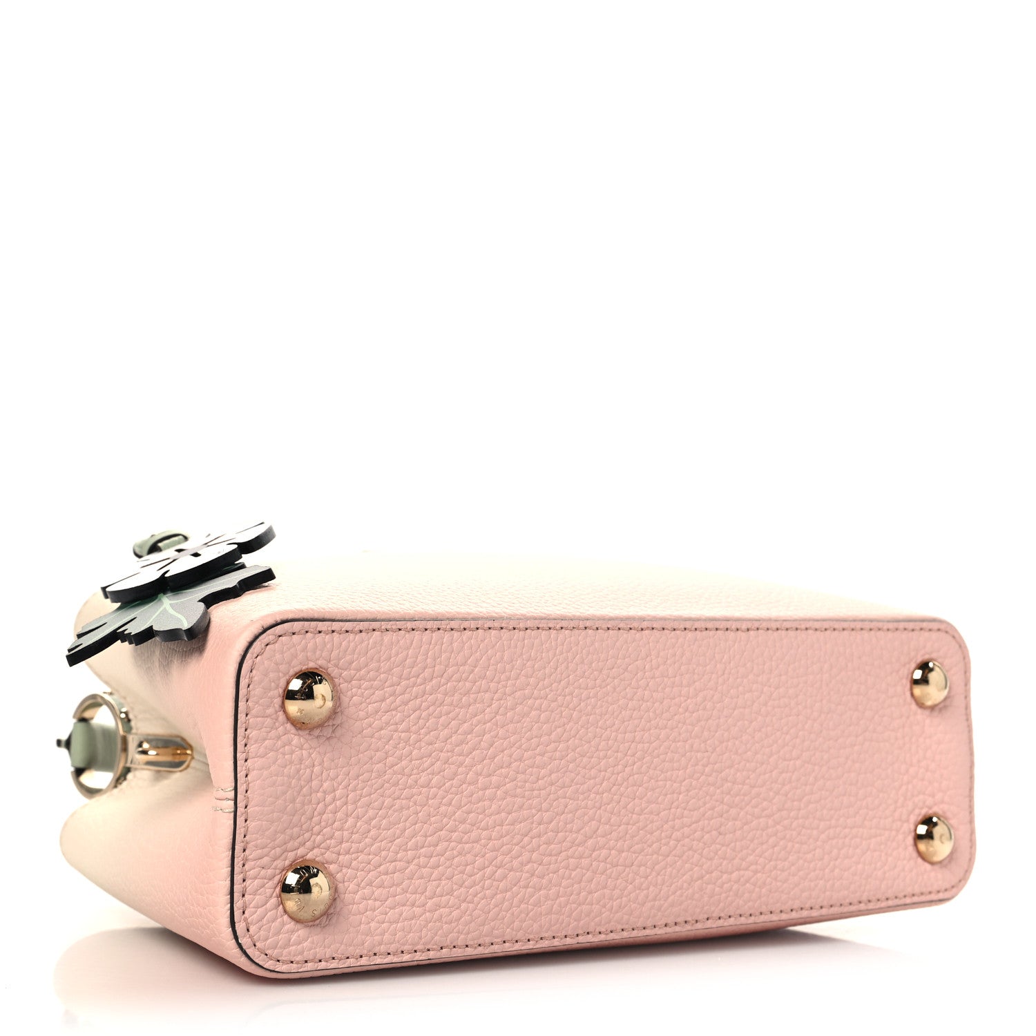 Louis Vuitton Taurillon Gradient Capucines BB Asnieres Green Rose 4 of 9