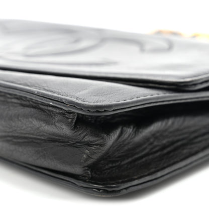 Chanel Lambskin Timeless CC Wallet On Chain WOC Black 11 of 11