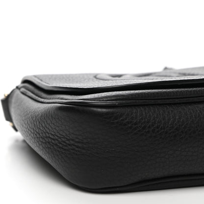 Gucci Pebbled Calfskin Small Soho Flap Crossbody Black 9 of 10