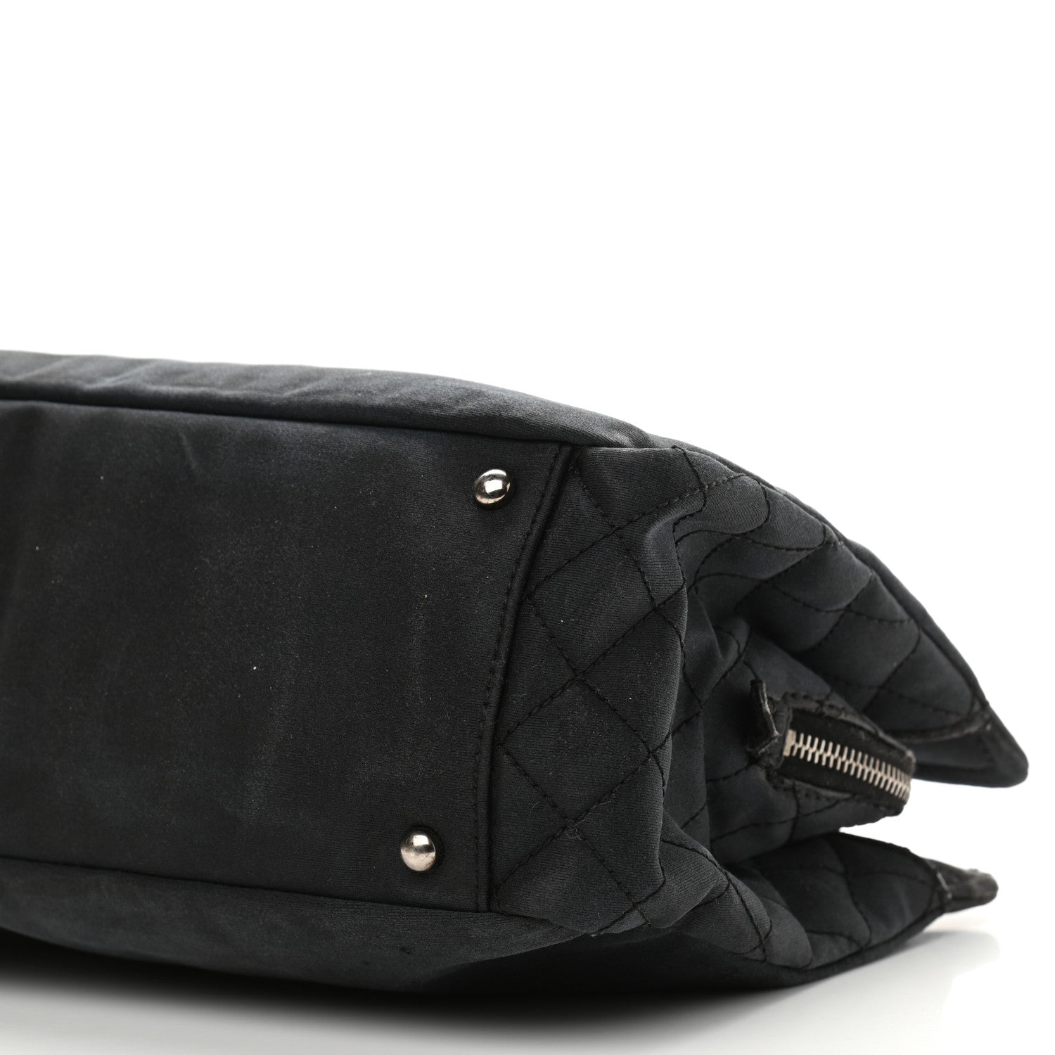 Chanel Canvas Lipstick Ligne Tote Black 10 of 17