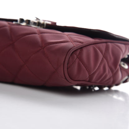 Prada Nylon Tessuto Impuntu Quilted Flap Granato 13 of 18