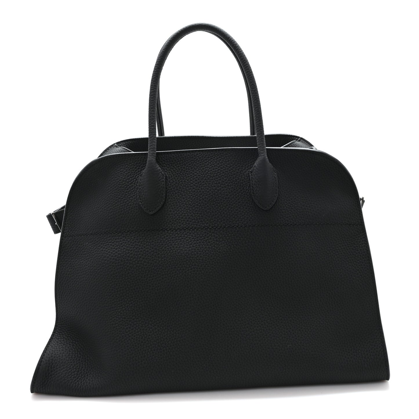 Matte Grained Calfskin Soft Margaux 15 Black